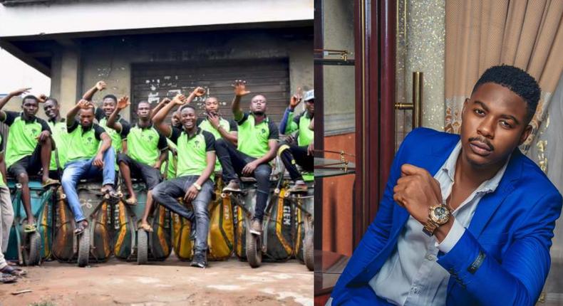 Man narrates how wheelbarrow pushing business has made him a millionaire with 20 employees