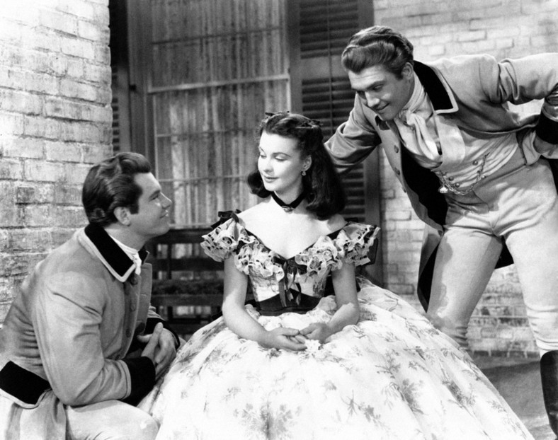 Fred Crane, Vivien Leigh i George Reeves w kadrze z "Przeminęło z wiatrem"