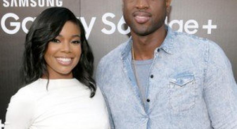 Hollywood actress, Gabrielle Union and her husband, Dwayne Wade, at a Samsung event in L.A