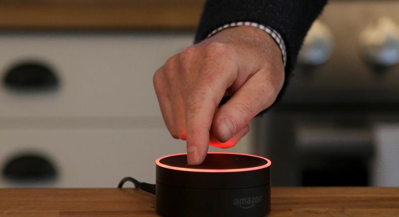 The Amazon Echo Dot.