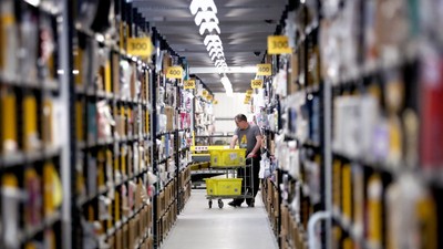 Hundreds of Amazon workers protested the company last week due to meager pay and unfair treatmentane Barlow/PA Images via Getty Images