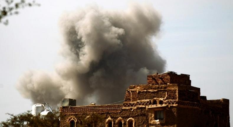 A Saudi-led coalition has repeatedly targeted Yemen's capital Sanaa with air strikes