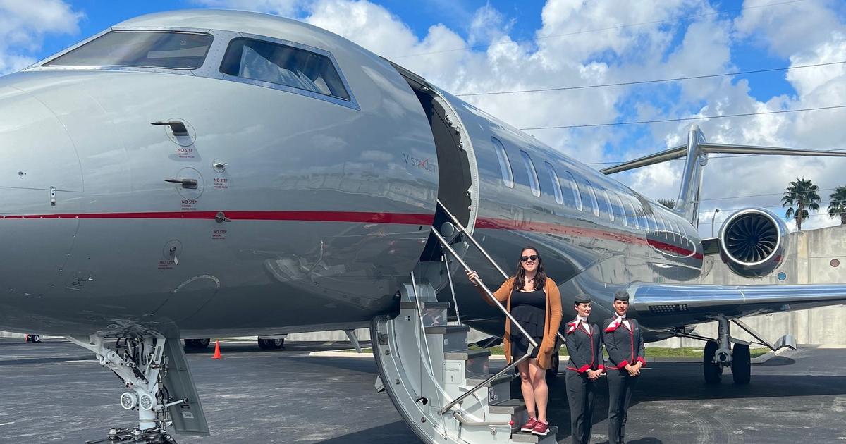 Kylie jenner arrives at miami international airport hi-res stock