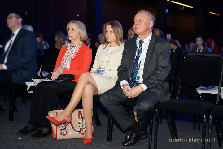 Łódzcy okuliści od lewej dr Nawrocka, prof. Michalewska i prof. Nawrocki podczas kongresu