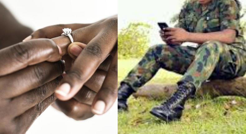 Female soldier arrested for accepting marriage proposal while on duty