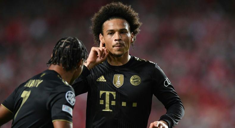 Leroy Sane scored twice as Bayern overpowered Benfica in the second half in Lisbon Creator: PATRICIA DE MELO MOREIRA