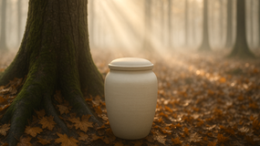 Prochy zmarłego pochowane pod wybranym drzewem, w biodegradowalnej urnie. Taki proekologiczny pogrzeb kosztuje około 2000 zł