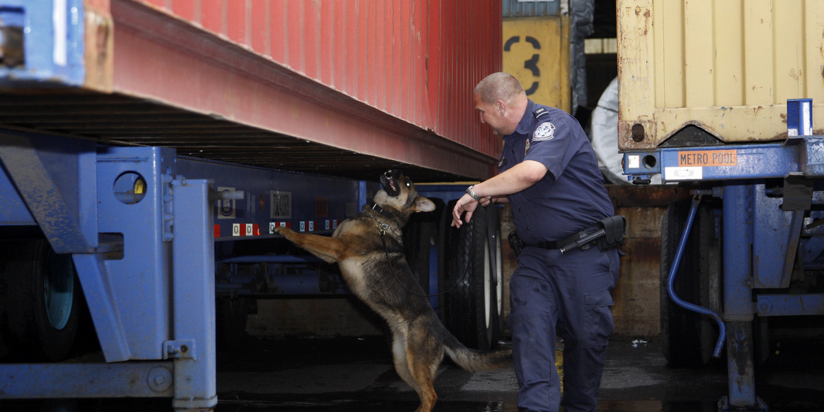 Psy przeszukują statek należący do JP Morgan, na którym znaleziono ponad 17 ton kokainy