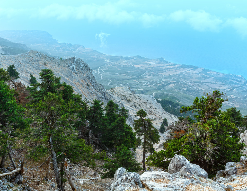 Widok z Góry Ainos na Kefalonii