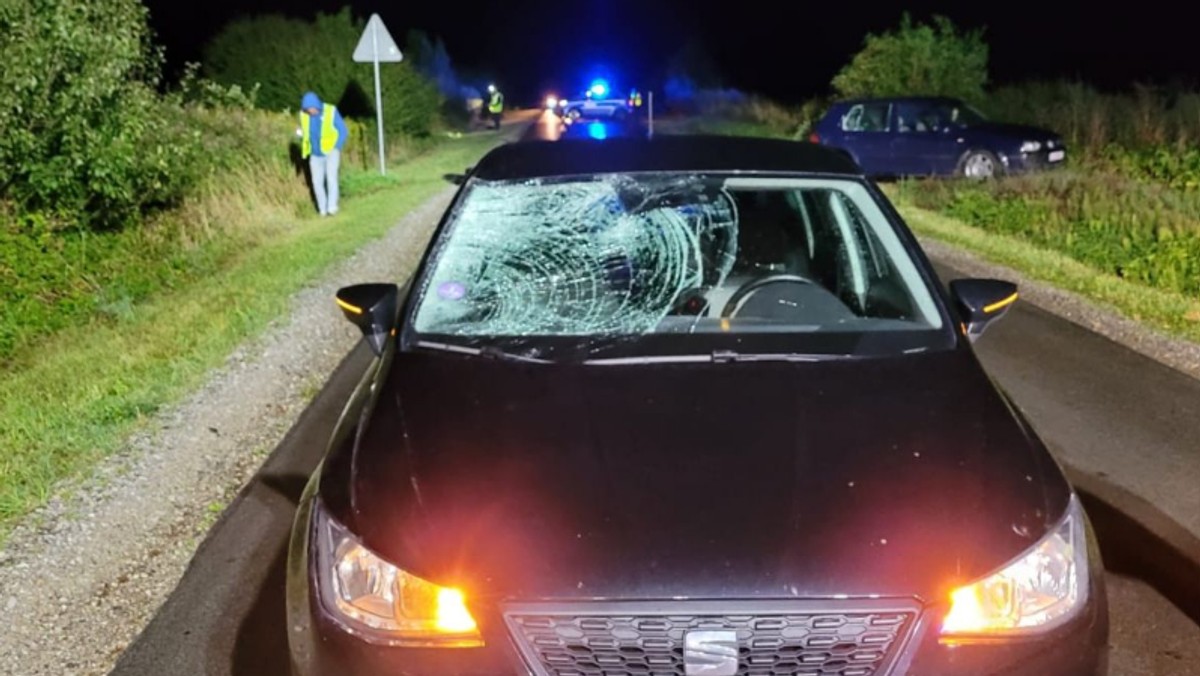 Pieszy nie miał odblasków. Kierowca go nie zauważył