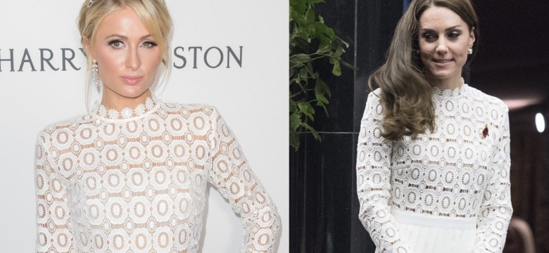 Czy to się dzieje naprawdę?! Księżna Kate w takiej samej sukience jak Paris Hilton. FOTO