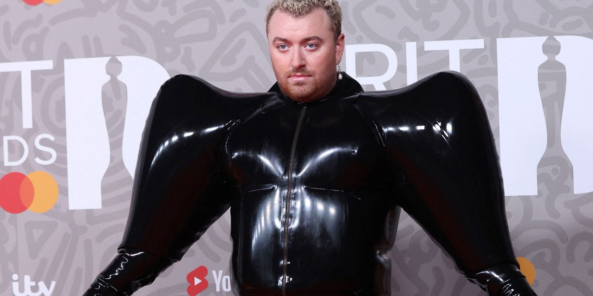 Sam Smith na BRIT Awards.