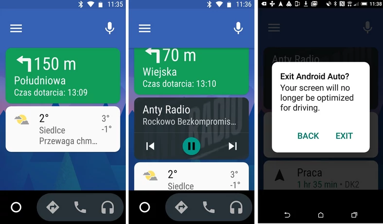 Android Auto po aktualizacji (listopad 2016)