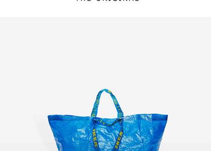 Torba z Ikei w kolekcji Balenciaga kosztuje 2145 dolarów. Ikea odpowiada  żartem - Styl Życia - Newsweek.pl