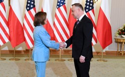 Prezydent Andrzej Duda rozmawiał z Nancy Pelosi o obecnej sytuacji geopolitycznej