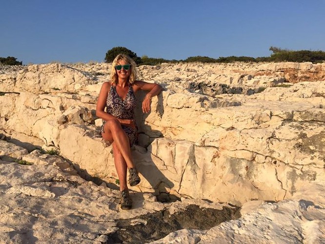 Ewa Wachowicz na wakacjach