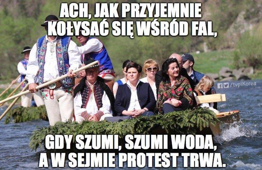 Beata Szydło popłynęła - memy