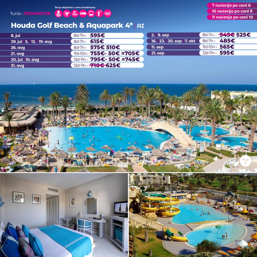 Houda Golf Beach Aquapark 3*
