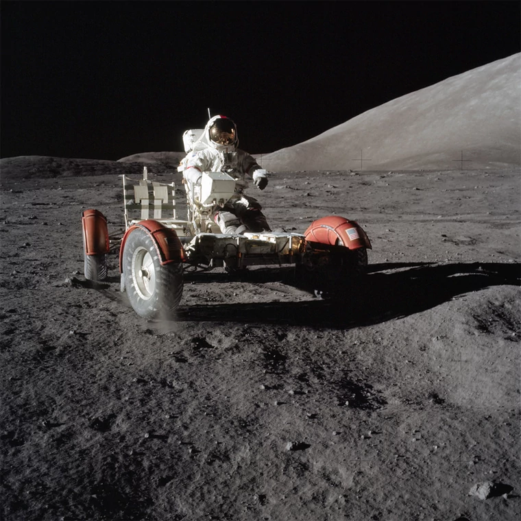 Fotografia zrobiona podczas misji Apollo 17