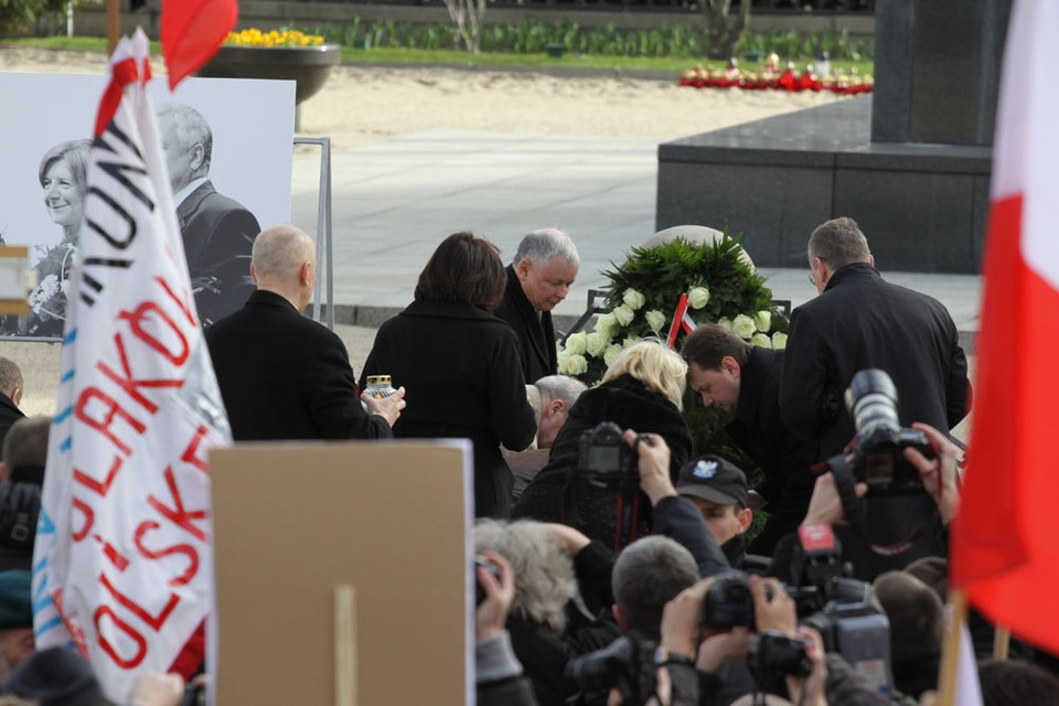 Jarosław Kaczyński przed Pałacem Prezydenckim, fot. Iza Procyk-Lewandowska