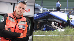 Accident in Croatia.  Paramedic: The rescue operation is very difficult