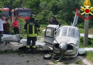 Avion sleteo na ulicu kod Padove