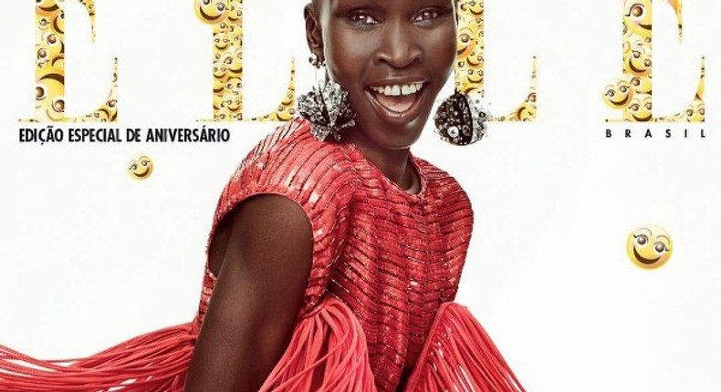 Alex Wek for Elle Brazil magazine Cover No.1