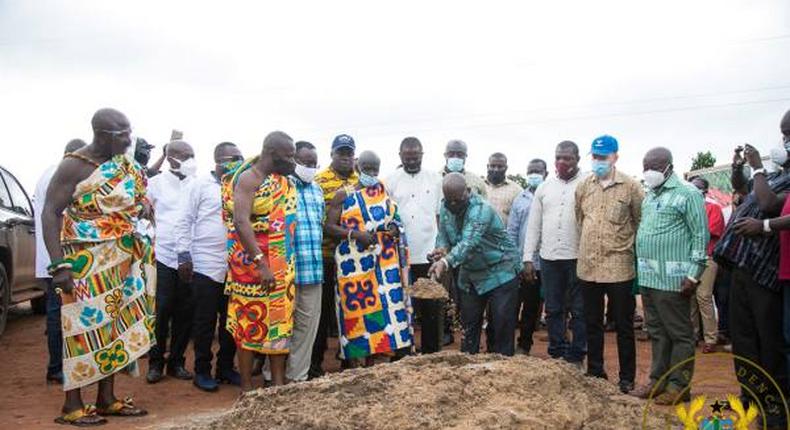 Nana Addo cuts sod for 12 new hospitals