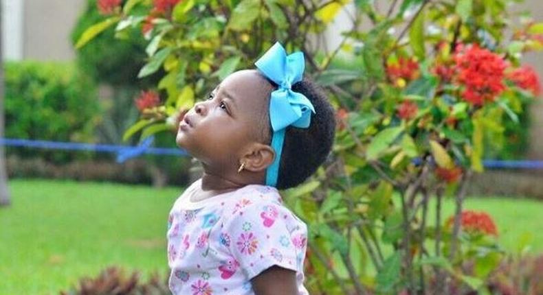 Davido shares photo of his daughter