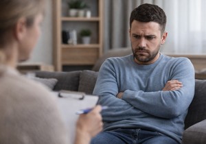 Muškarac sa prekrštenim rukama