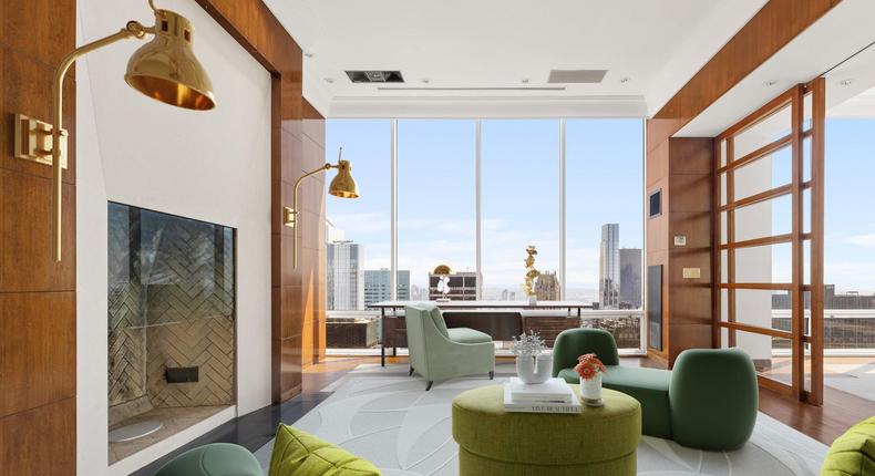 The Midtown Manhattan penthouse with virtual staging.Michael Parks