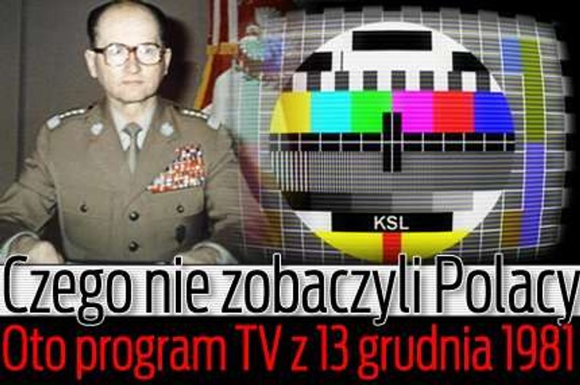 Czego nie zobaczyli Polacy. Oto program TV z 13 grudnia 1981