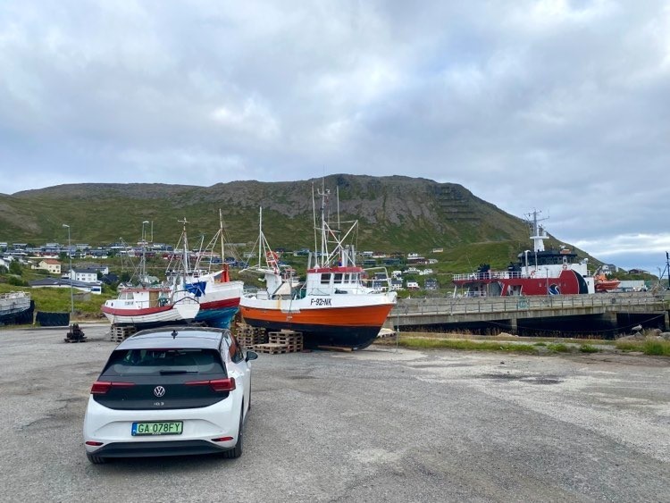 Volkswagenem ID.3 na Nordkapp