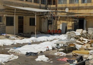 Ispred bolnice u južnoj sirijskoj provinciji Suvejda | Foto: BBC / Jon Donnison