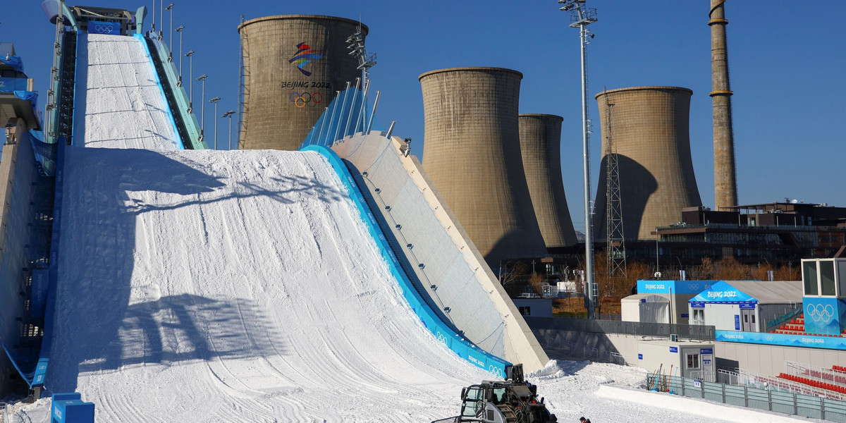 Big Air Shougang, a competition venue for freestyle skiing and snowboard during the Beijing 2022 Win