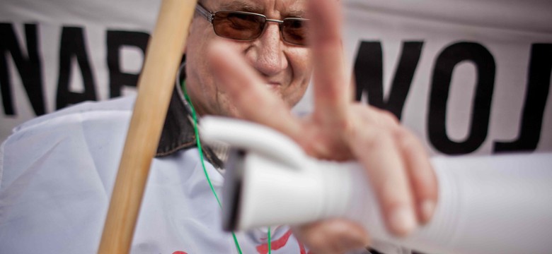 Politycy w miasteczku związkowców: Kaczyński, Dorn