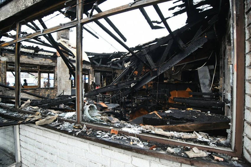 Izgorela kafana ''Krčmar''