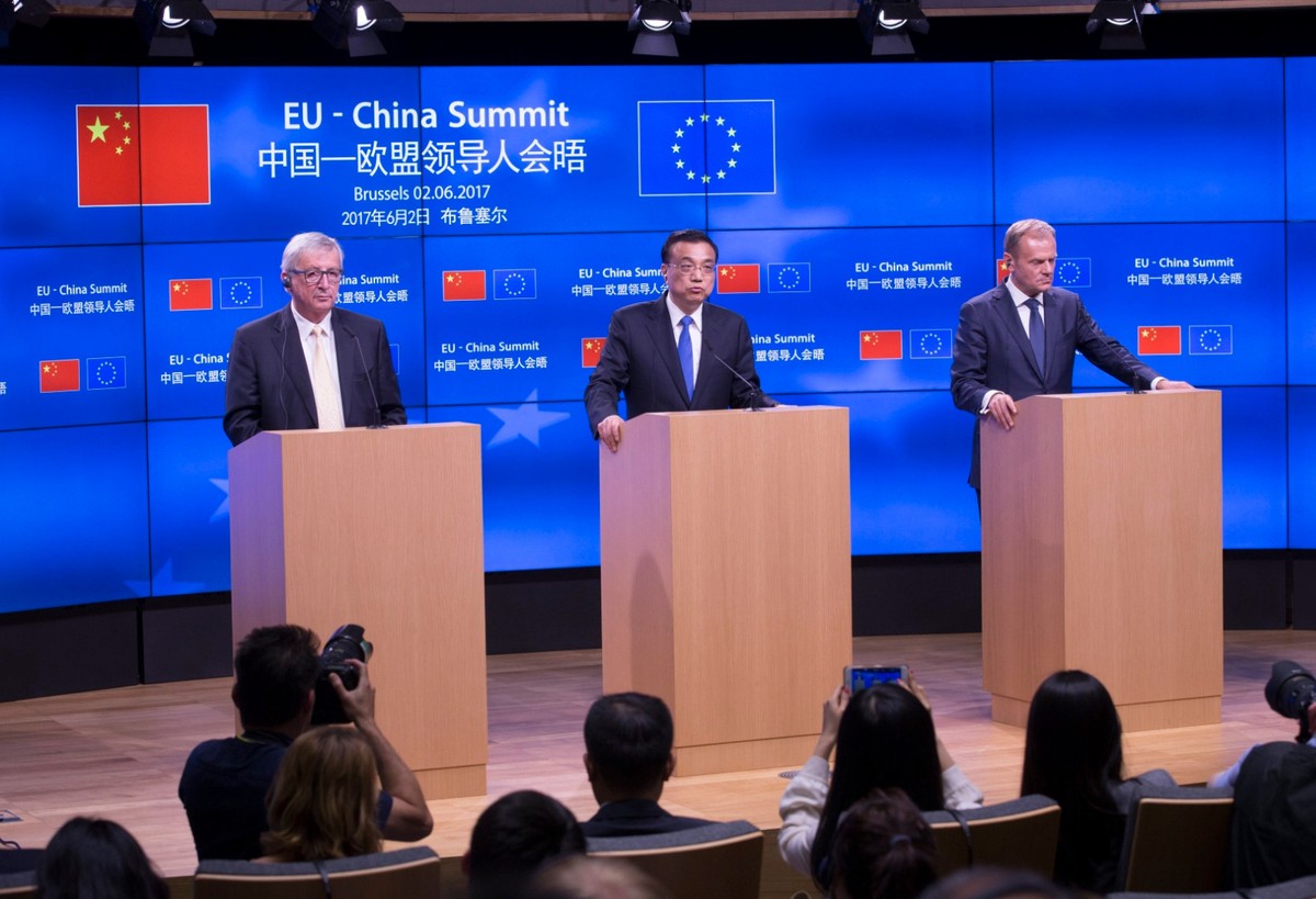 Jean-Claude Juncker, Li Keqiang i Donald Tusk