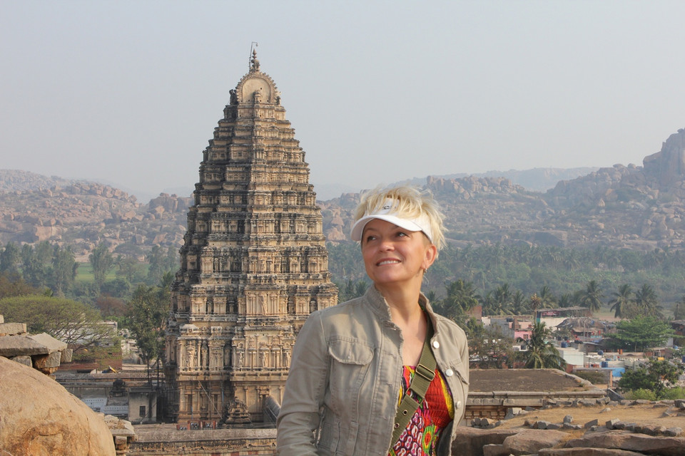 Małgorzata Ostrowska w Indiach - Hampi (2011 r.)