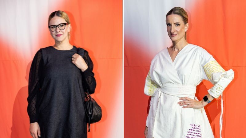 Herečka Kristína Tormová a moderátorka Adela Vinczeová.