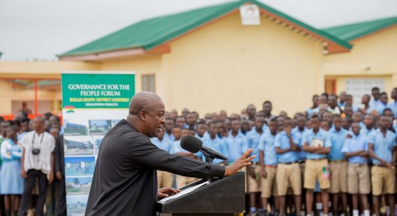 I started Free SHS in 2015 – Mahama makes huge claim