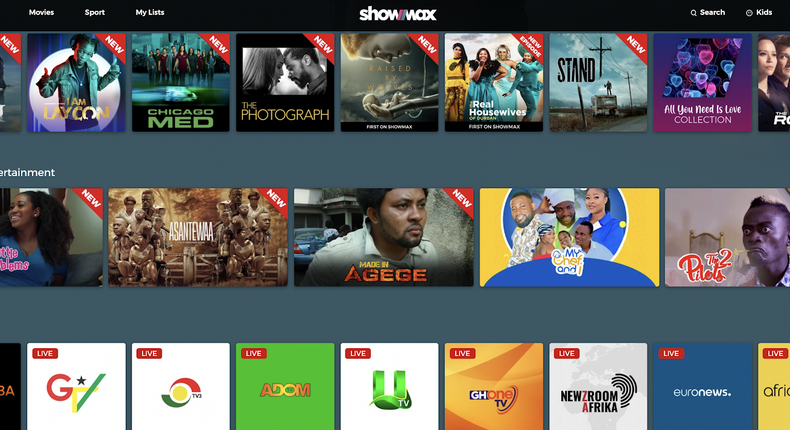 Showmax in Ghana