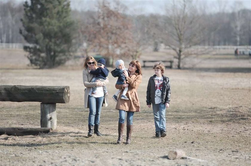 Dorota Gawryluk z córeczką. Foto