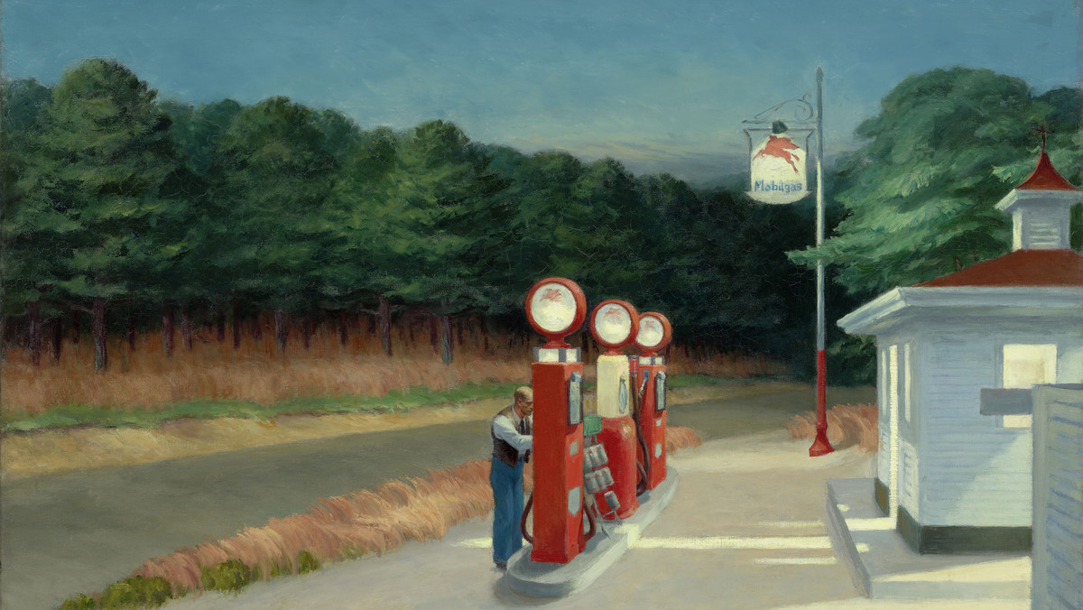 Edward Hopper, "Gas" (1940"