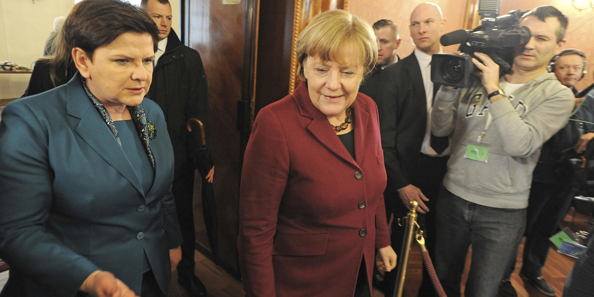 Beata Szydło i Angela Merkel
