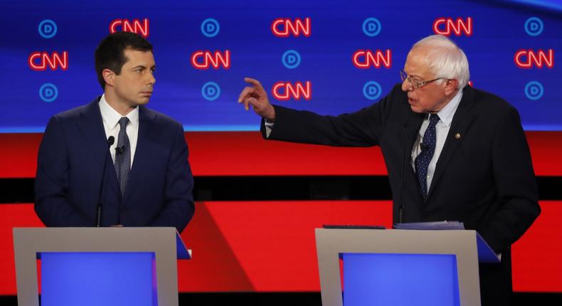 Sanders and Buttigieg