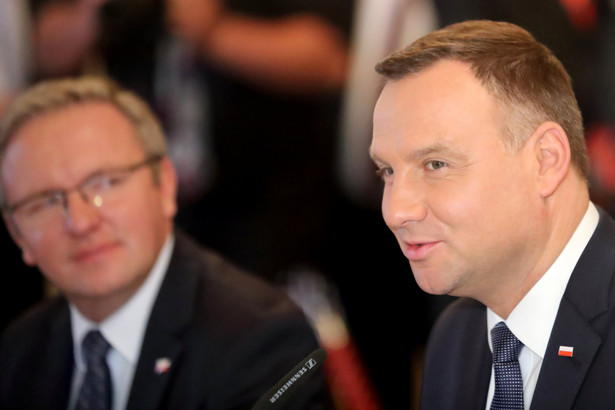 Prezydent Andrzej Duda i Krzysztof Szczerski