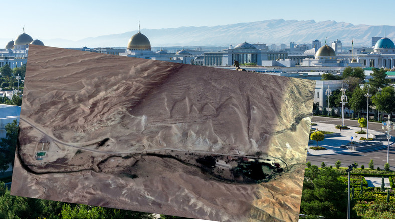 W Google Maps odkryto tajemniczy kompleks zlokalizowany w  Turkmenistanie