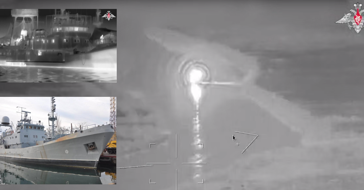 Ukraina traci flagowy okręt wywiadu. Pierwszy taki atak rosyjskiego morskiego drona!