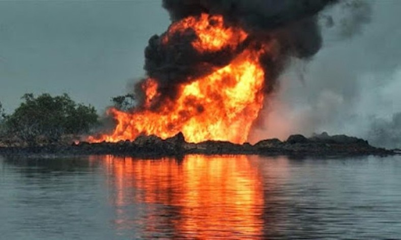 Pipeline explosion (Illustration purpose) 